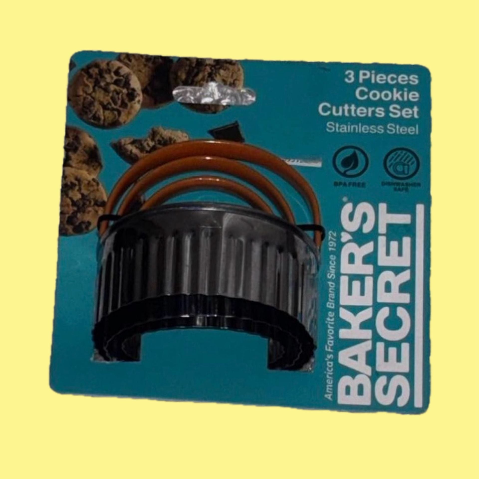Baker's Secret 3 Pieces Cookie Cutters Set Stainless Steel BS40169 2