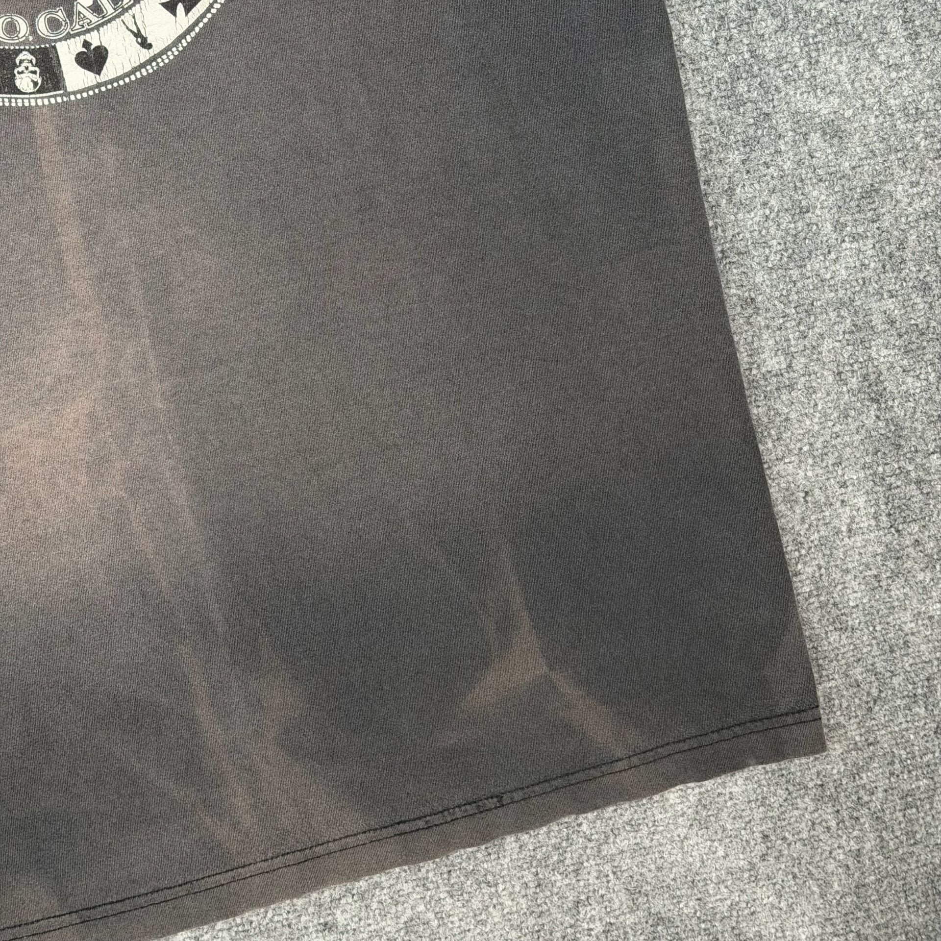 Vintage Skin Industries 'All In' Graphic Faded Black T-Shirt 14