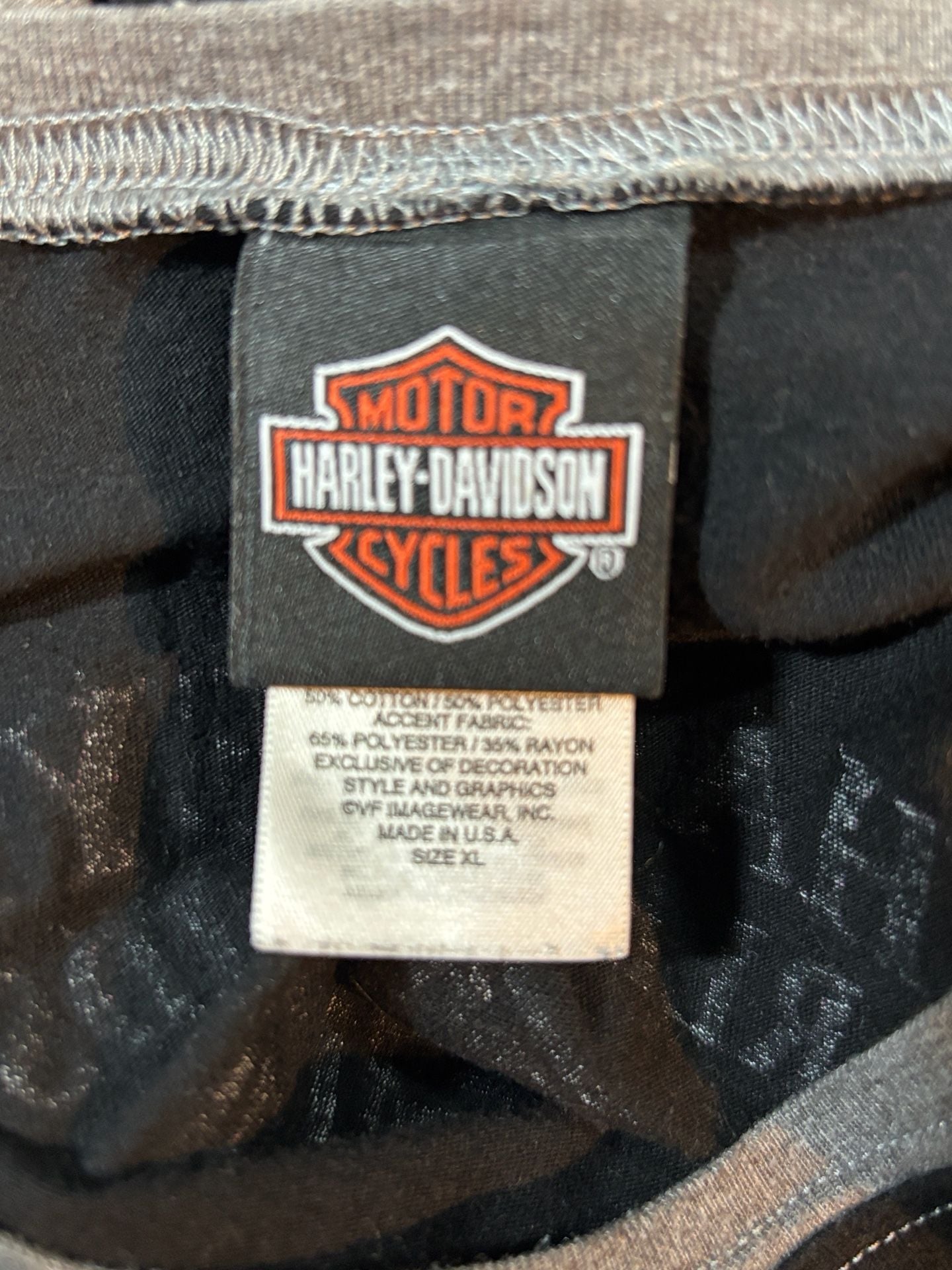 Harley-Davidson Hawkeye Coralville, Iowa Women's Raglan 3/4 Sleeve T-Shirt 5