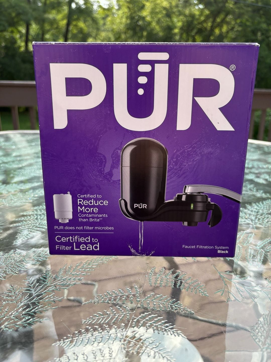 PUR Faucet Mount Water Filtration System in Black 1
