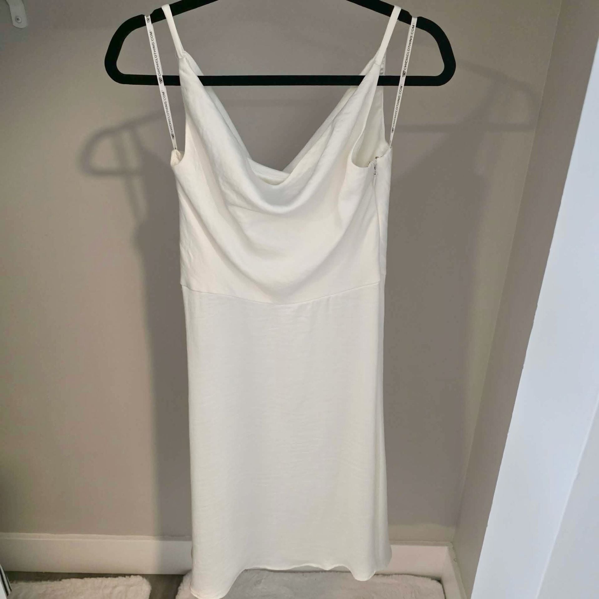 Chi Chi London Ivory Cowl Neck Midi Dress 2