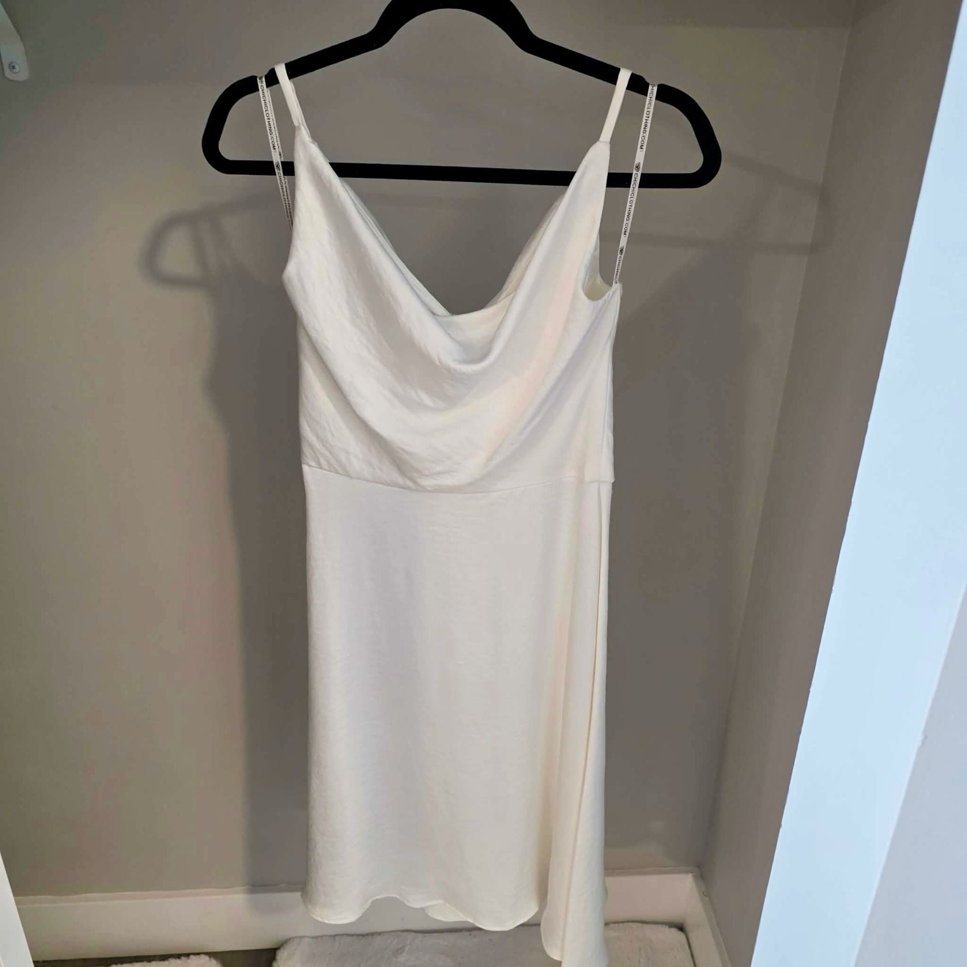 Chi Chi London Ivory Cowl Neck Midi Dress 3