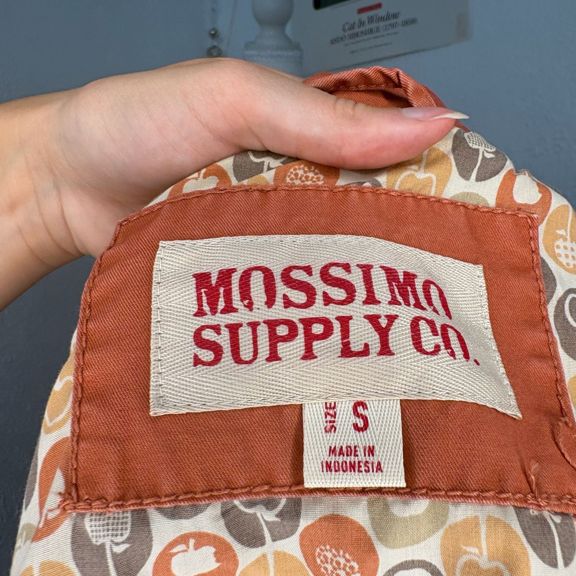 Mossimo Supply Co. Burnt Orange Utility Cargo Jacket with Elbow Patches 6