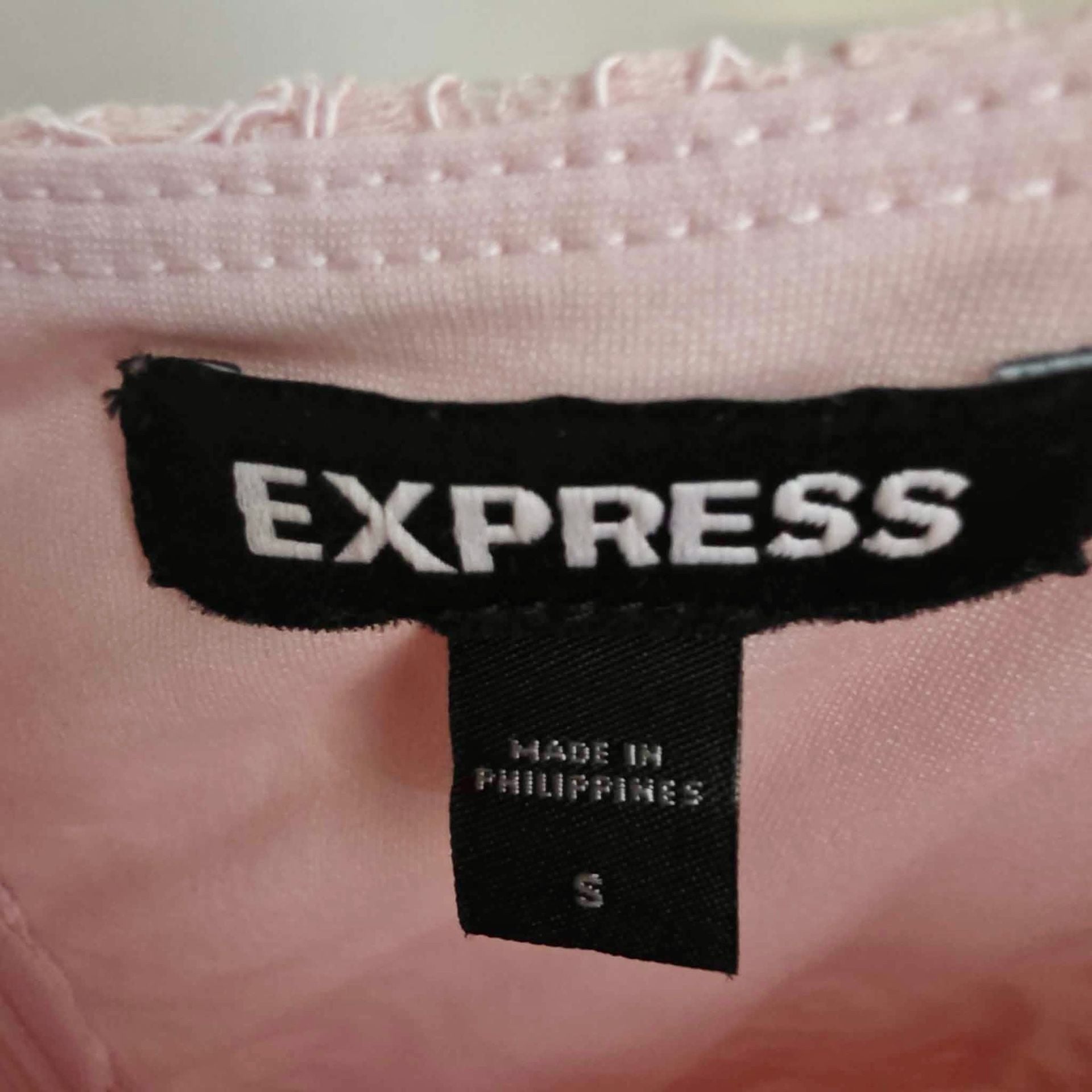 Express Women's Pink Lace Cami Midi Bodycon Dress 3