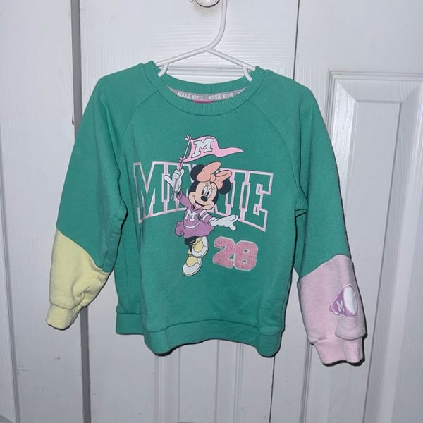 Disney Minnie Mouse Toddler Girls Colorblock Sweatshirt