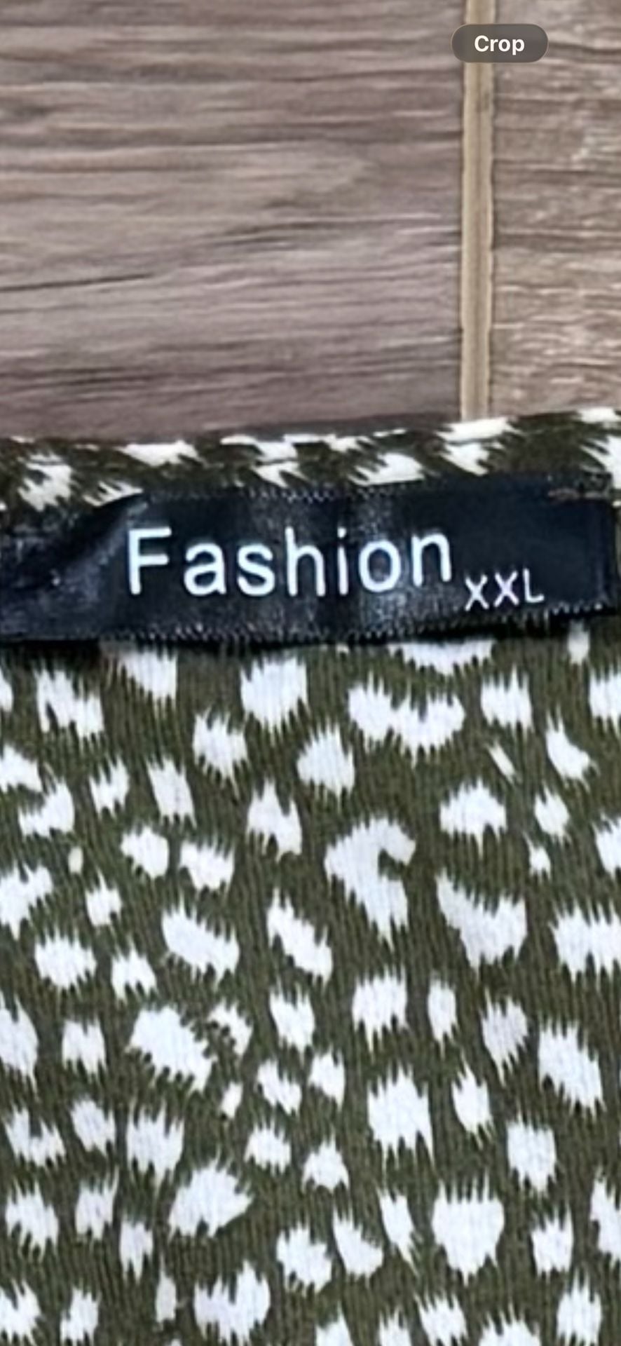Fashion XXL Green Leopard Print Tiered Midi Dress Long Sleeve Tie Waist Boho 15