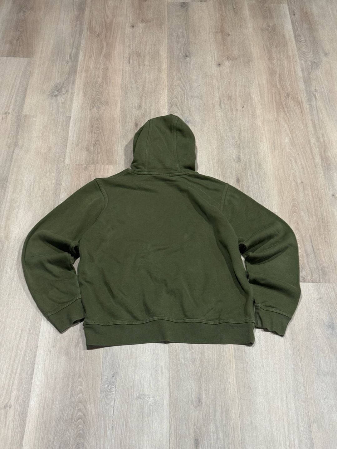 Nike Olive Green Embroidered Swoosh Pullover Hoodie 4