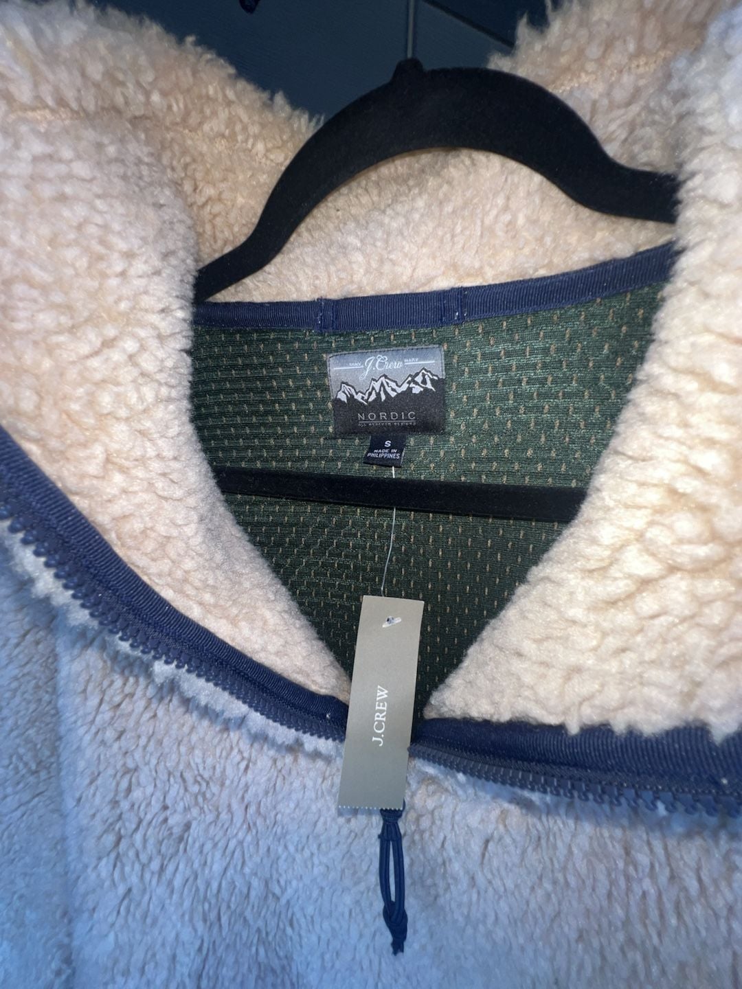 J.Crew Nordic Sherpa Fleece Half-Zip Pullover 5