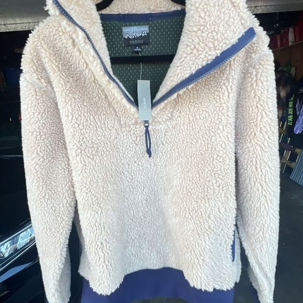 J.Crew Nordic Sherpa Fleece Half-Zip Pullover