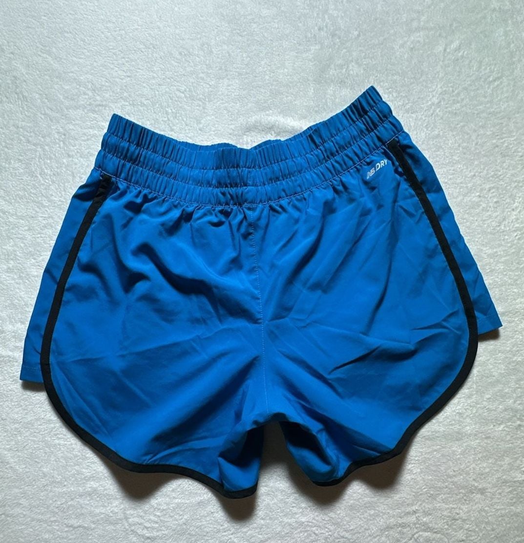 New Balance Women's Performance NB Dry Athletic Running Shorts in Blue small 4