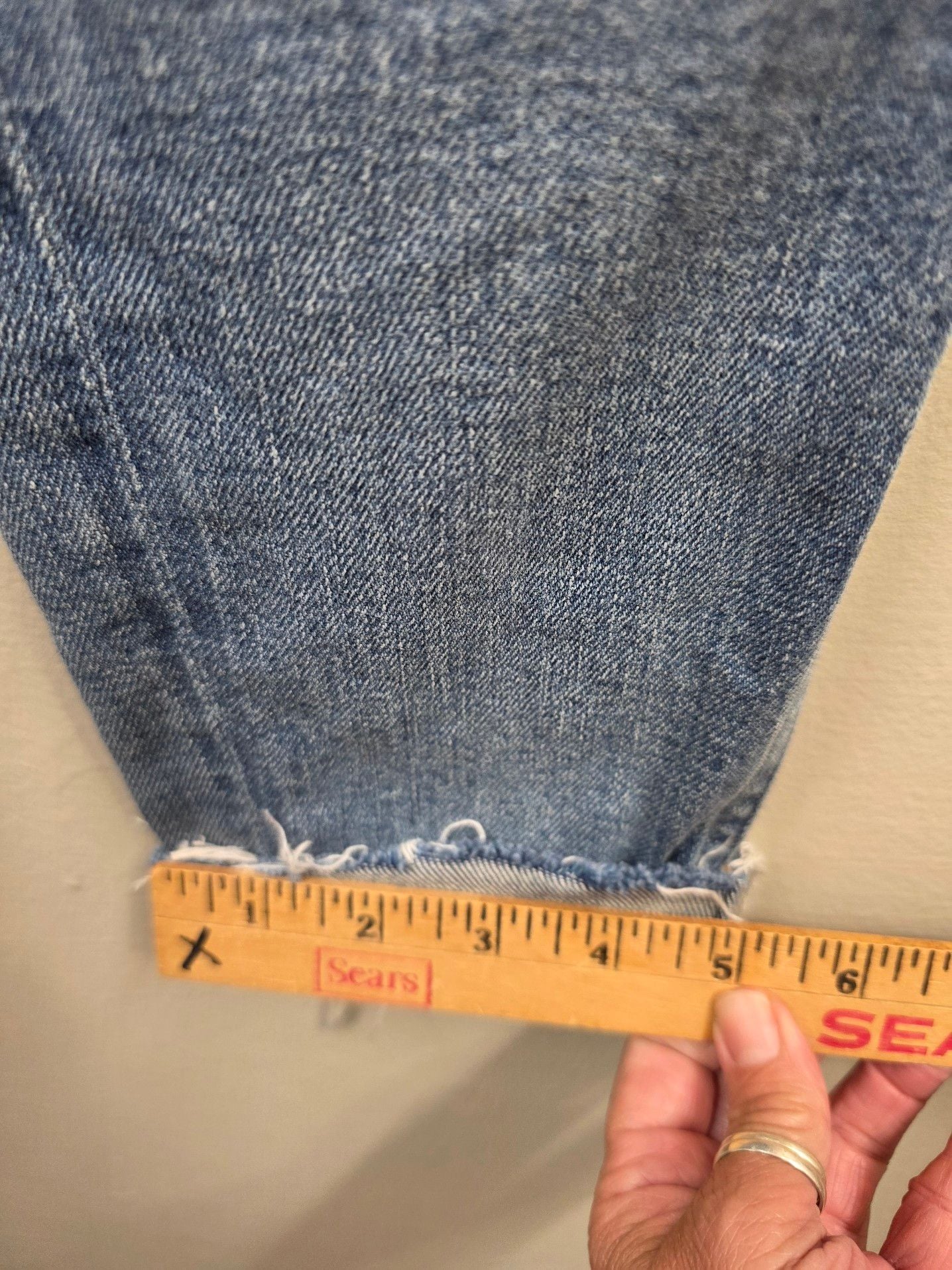 Polo Ralph Lauren Mid-Wash Denim Skinny Jeans with Raw Hem 9