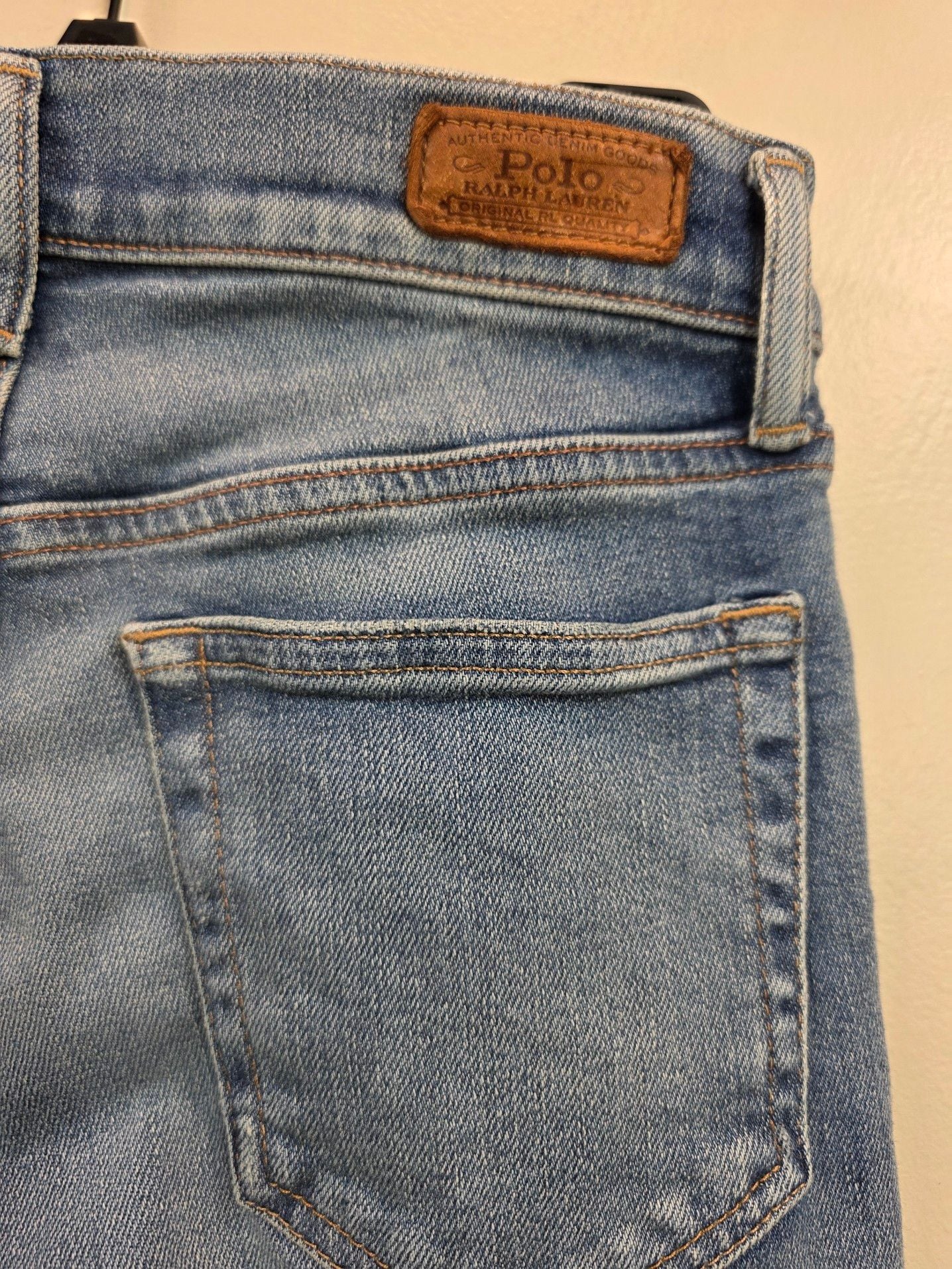 Polo Ralph Lauren Mid-Wash Denim Skinny Jeans with Raw Hem 11