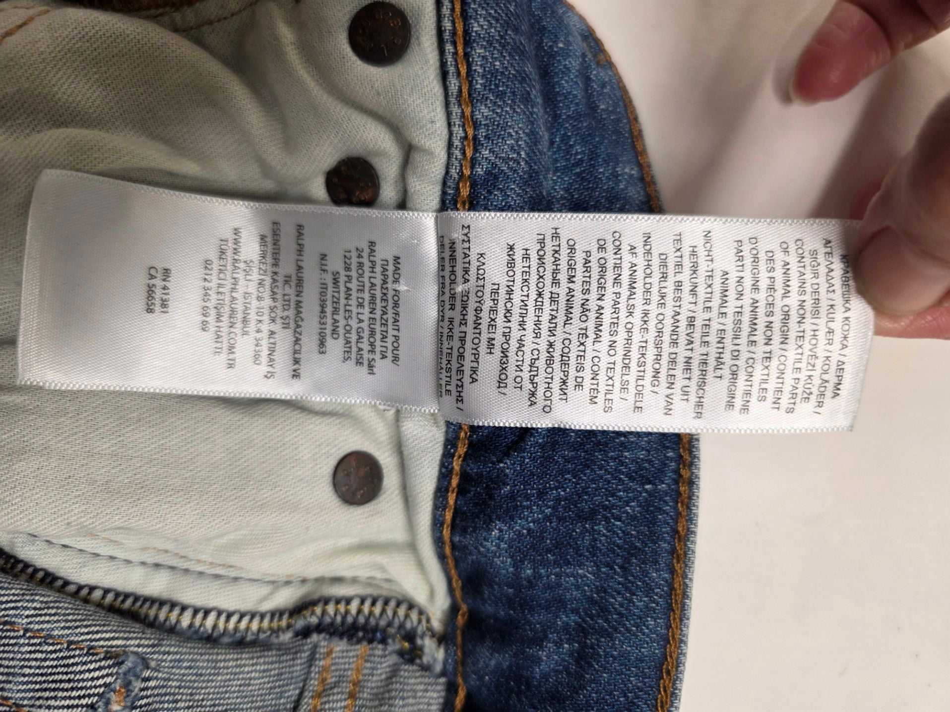 Polo Ralph Lauren Mid-Wash Denim Skinny Jeans with Raw Hem 14