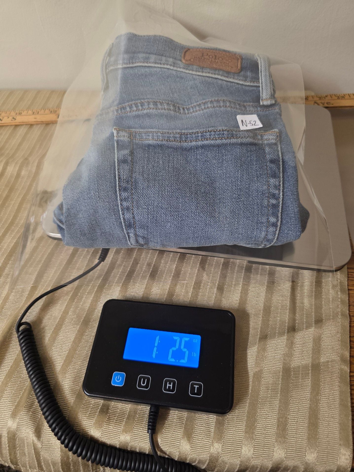 Polo Ralph Lauren Mid-Wash Denim Skinny Jeans with Raw Hem 20