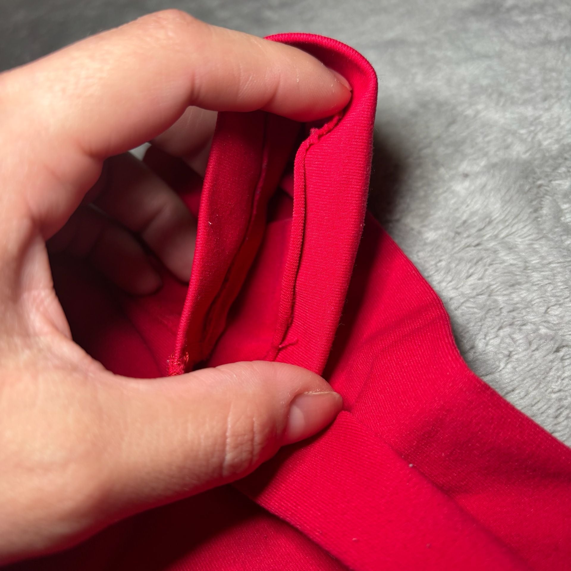 Aurola Seamless High-Waisted Gym Leggings in Red 5