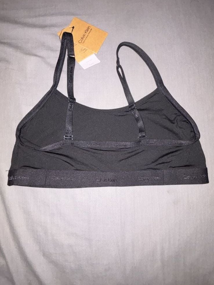 Calvin Klein Unlined Wireless Bralette with Logo Elastic Band 3