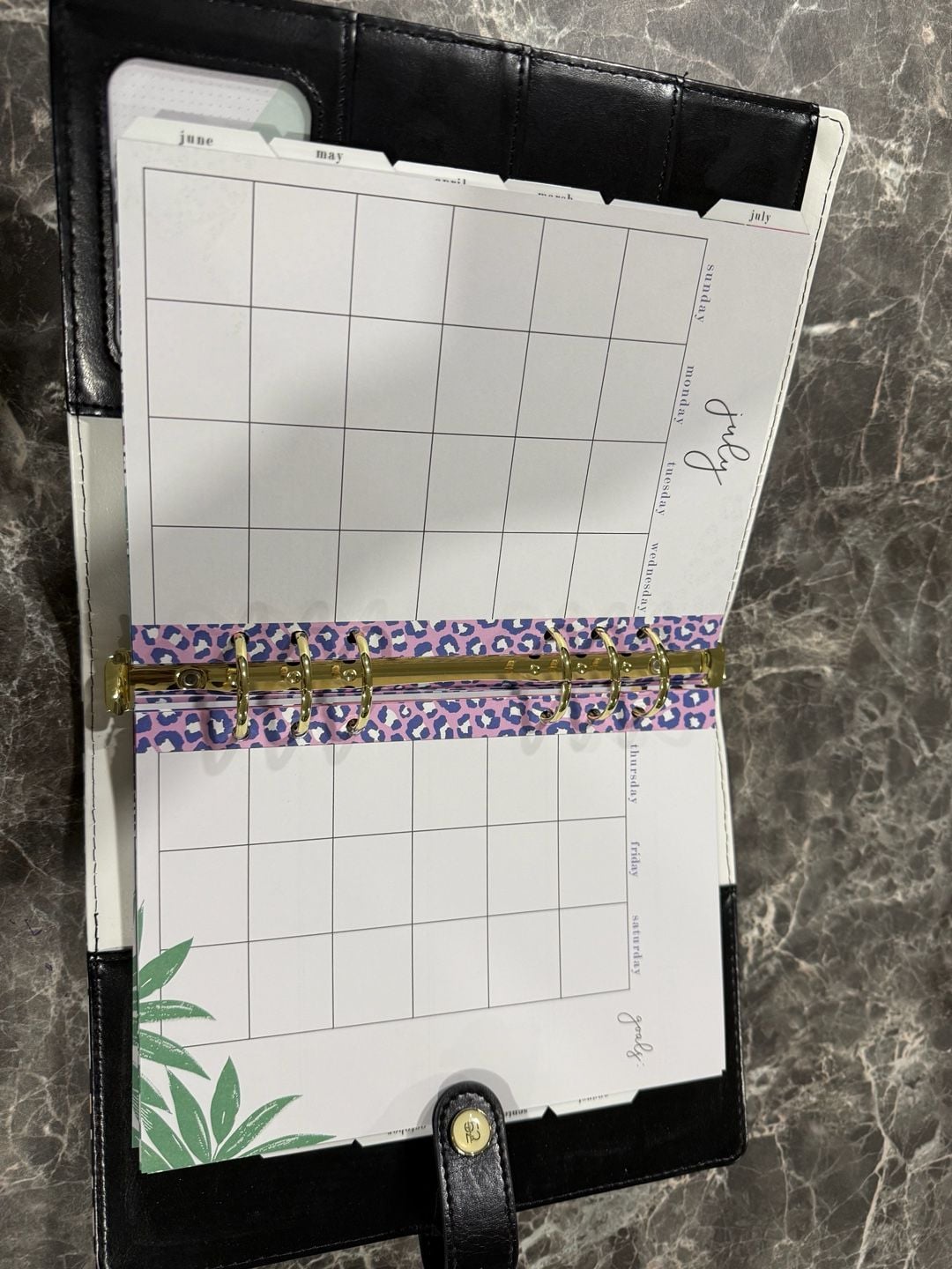 52 Agenda Leopard Print Ring-Bound Personal Planner 4