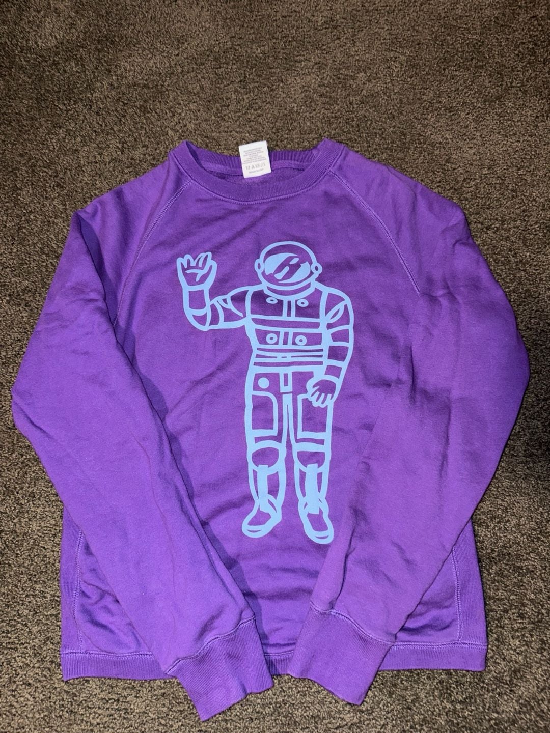 Billionaire Boys Club Standing Astro Crewneck Sweatshirt Purple men’s size S 2