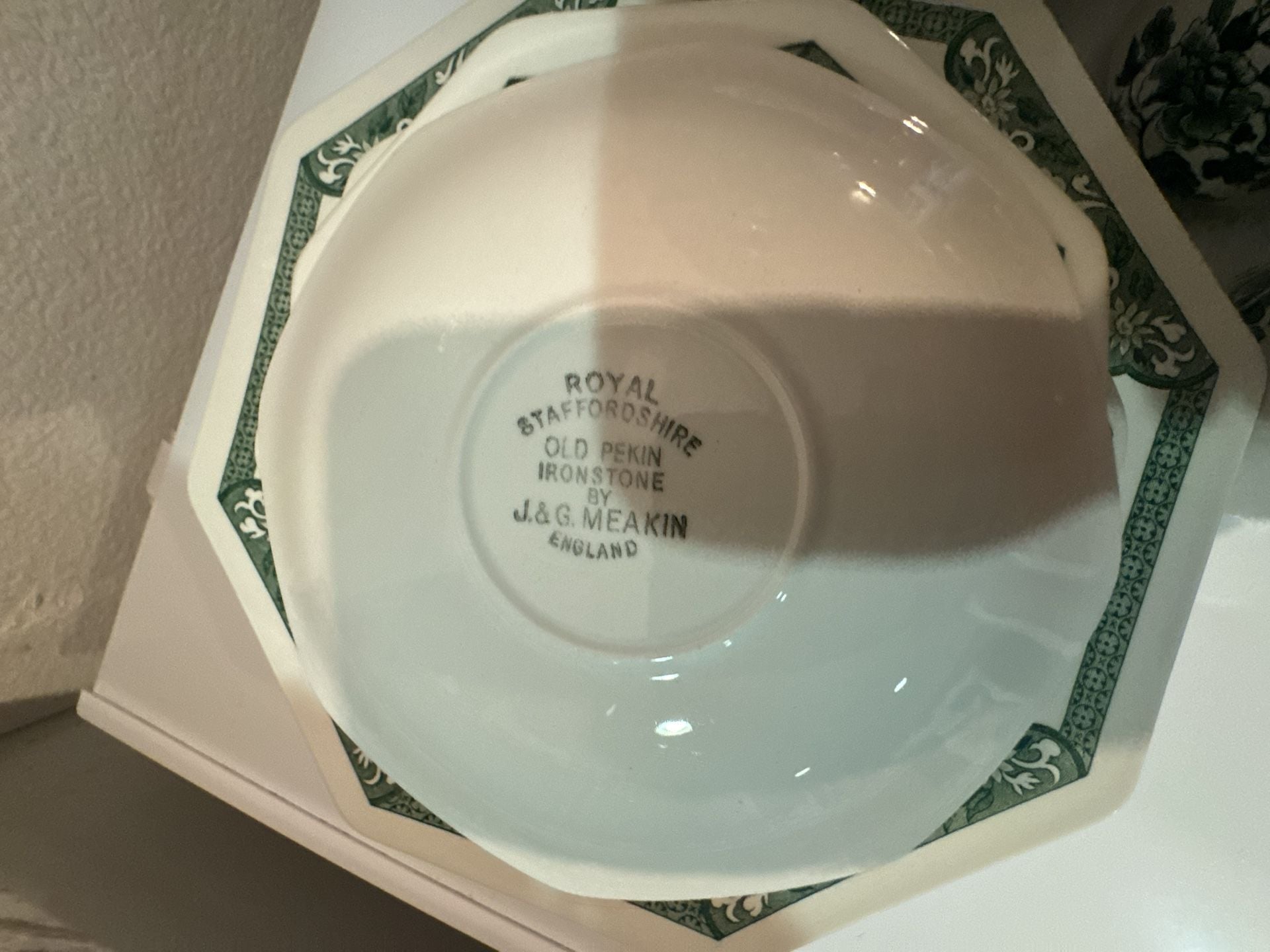 J&G Meakin Royal Staffordshire Old Pekin Ironstone Dinnerware Set 6