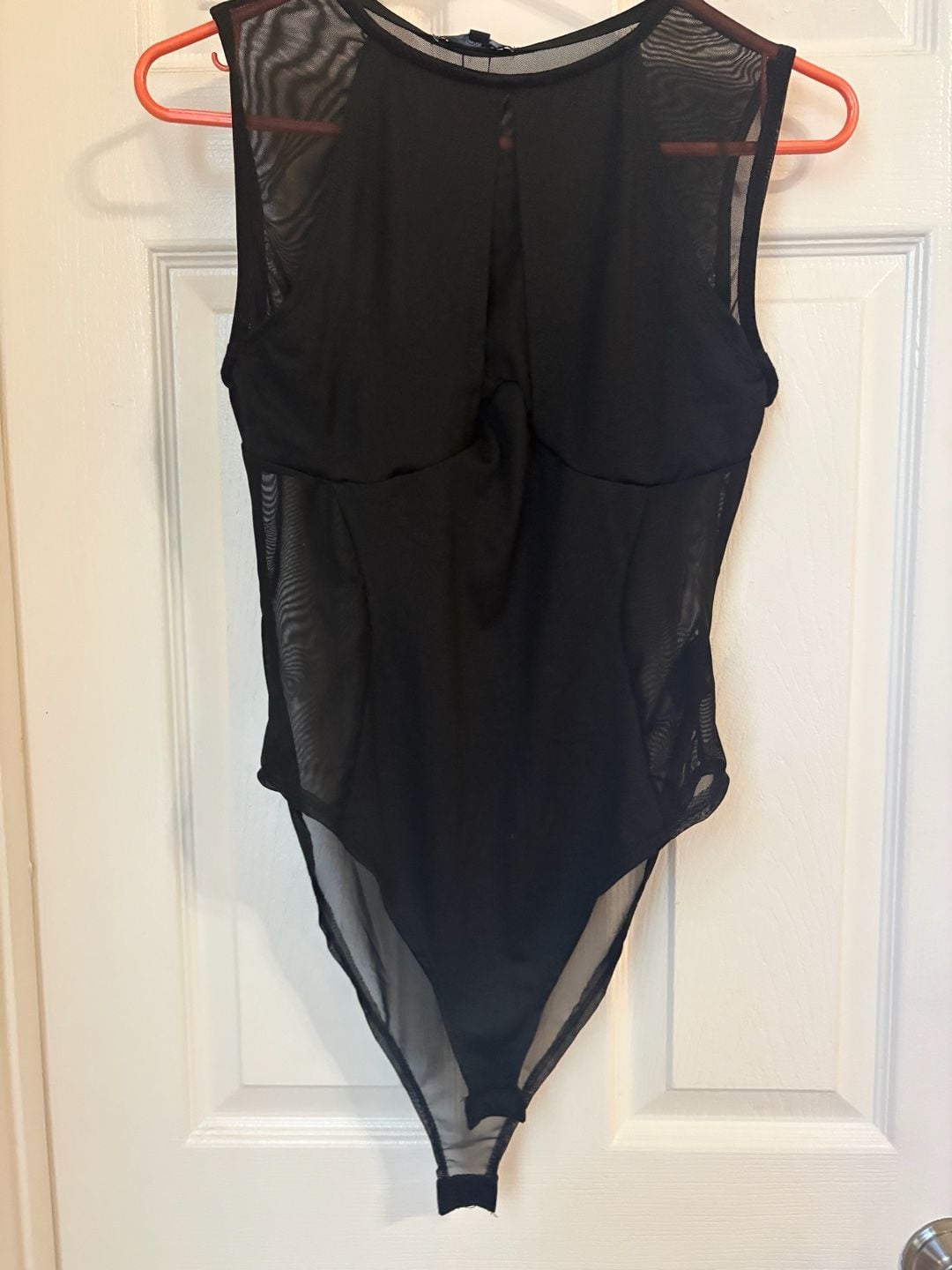 Fashion Nova Black Sleeveless Power Mesh Bodysuit 2