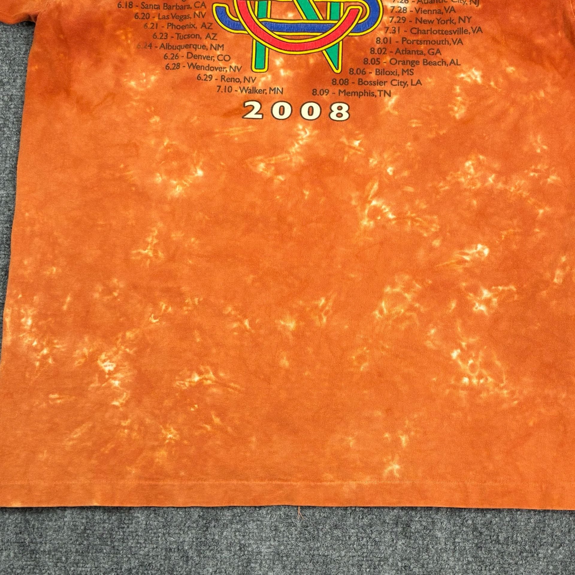 Crosby Stills & Nash CSN Concert T-Shirt Size L 2008 Summer Tour Liquid Blue 8