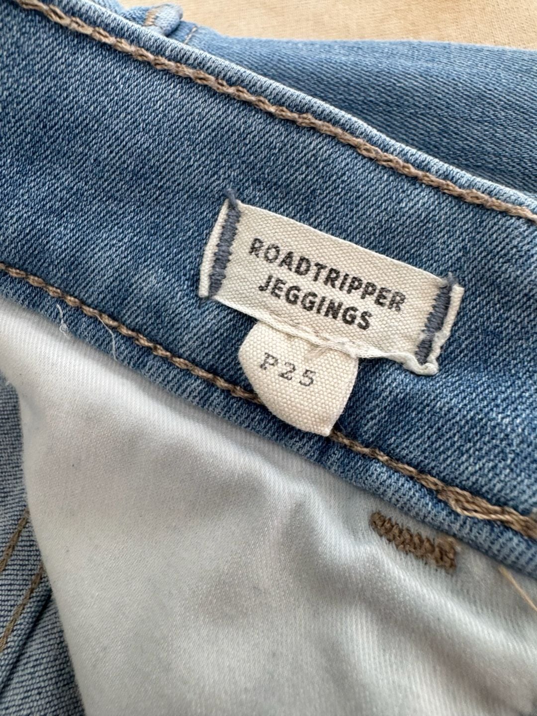 Madewell Roadtripper Button Front Jeggings High Rise Skinny Jeans P25 Blue 12