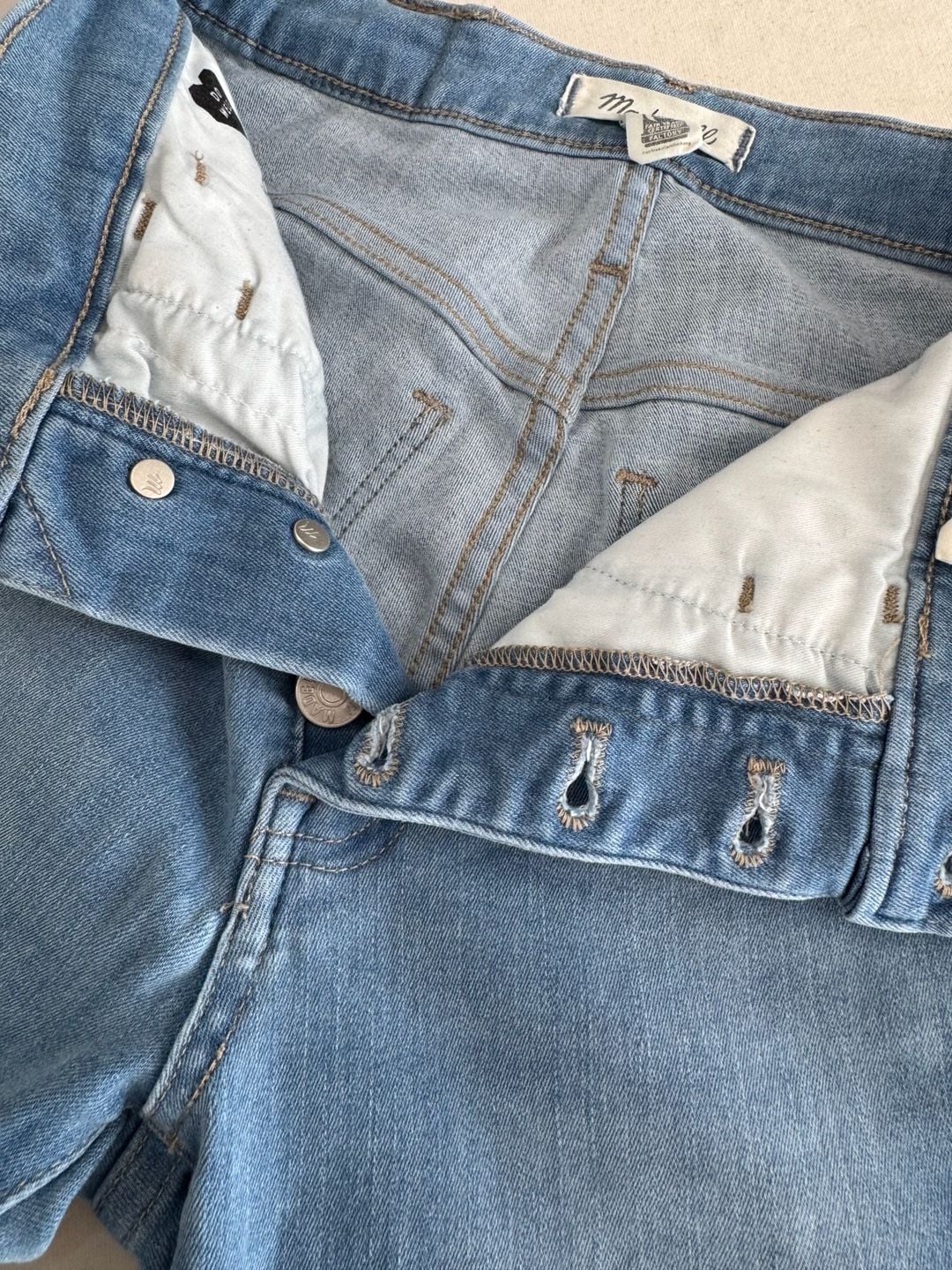 Madewell Roadtripper Button Front Jeggings High Rise Skinny Jeans P25 Blue 13