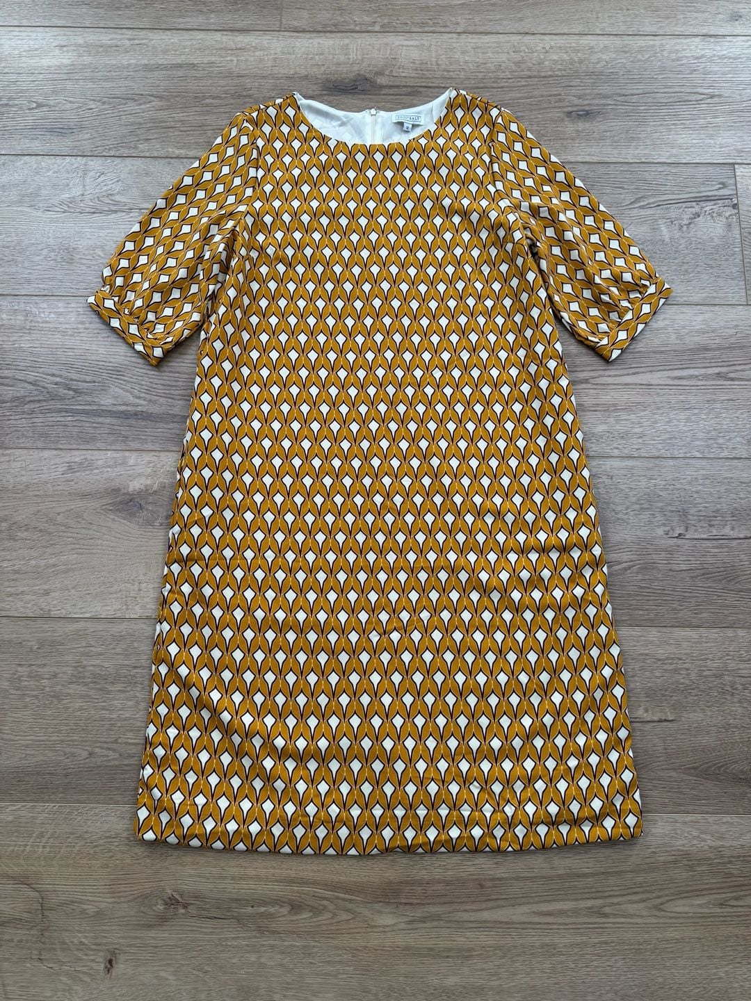 Sweet Salt Geometric Print Shift Dress with Pockets Lantern Sleeves Size 12 NWT 3
