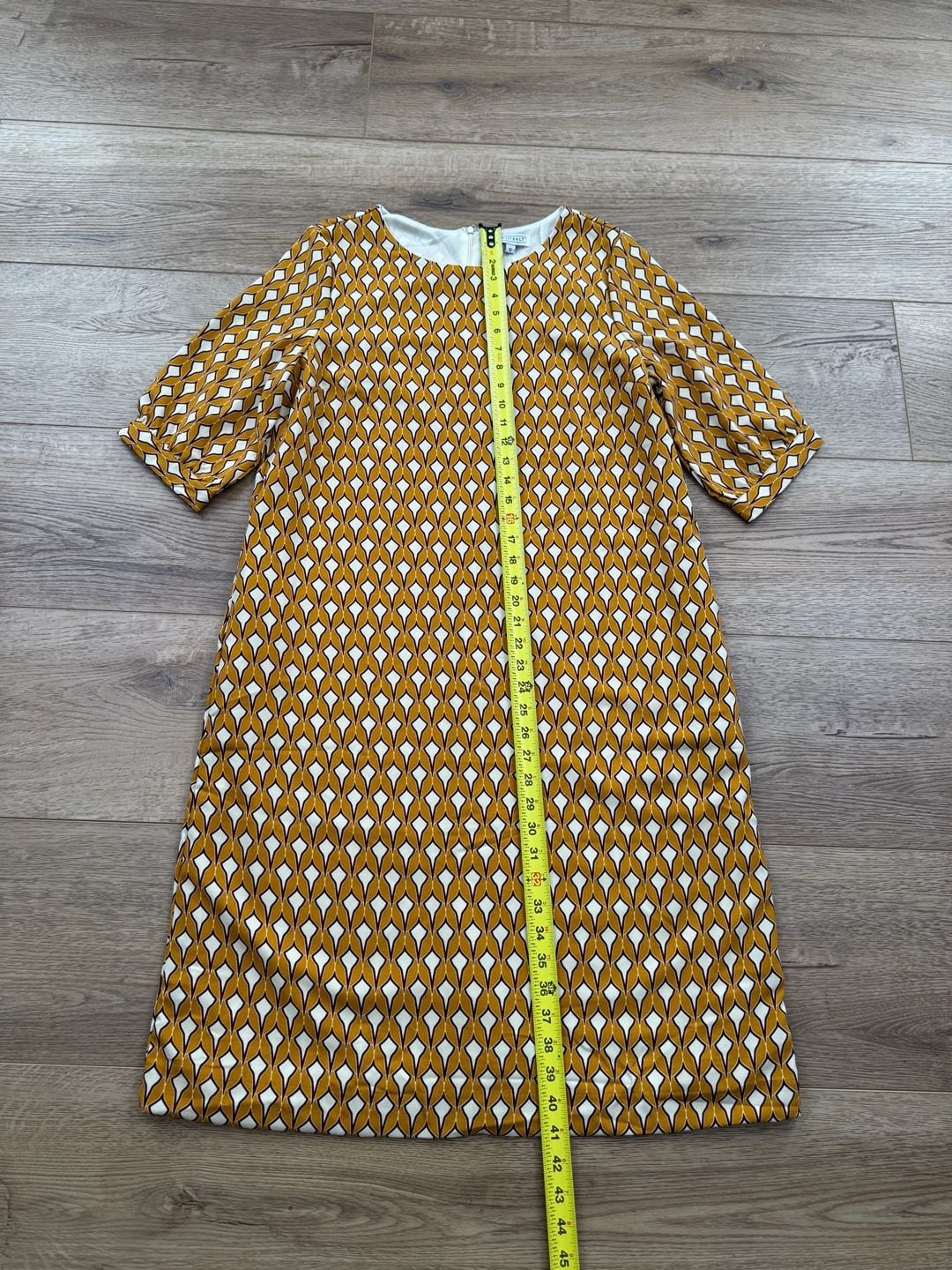 Sweet Salt Geometric Print Shift Dress with Pockets Lantern Sleeves Size 12 NWT 5