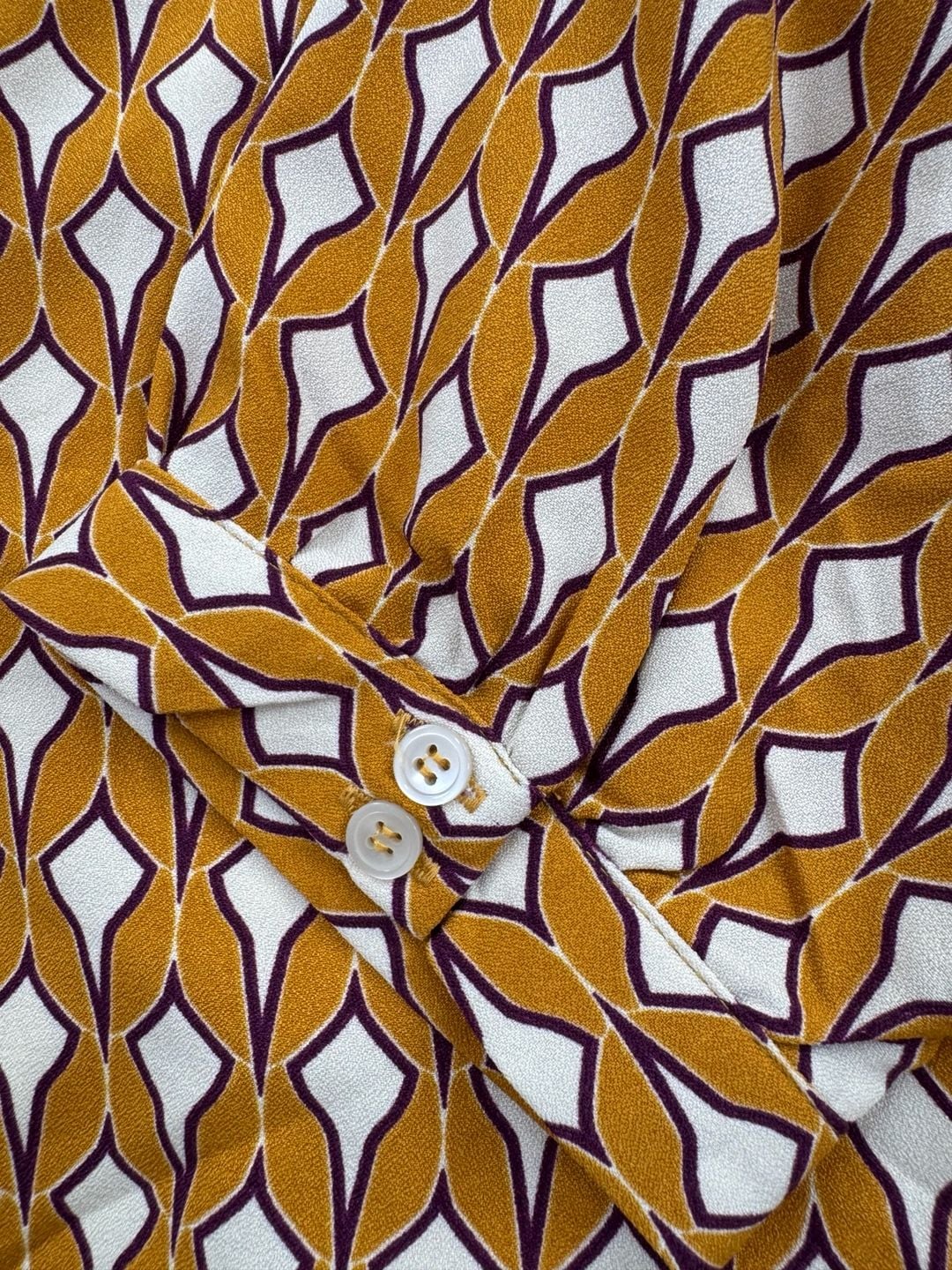 Sweet Salt Geometric Print Shift Dress with Pockets Lantern Sleeves Size 12 NWT 10