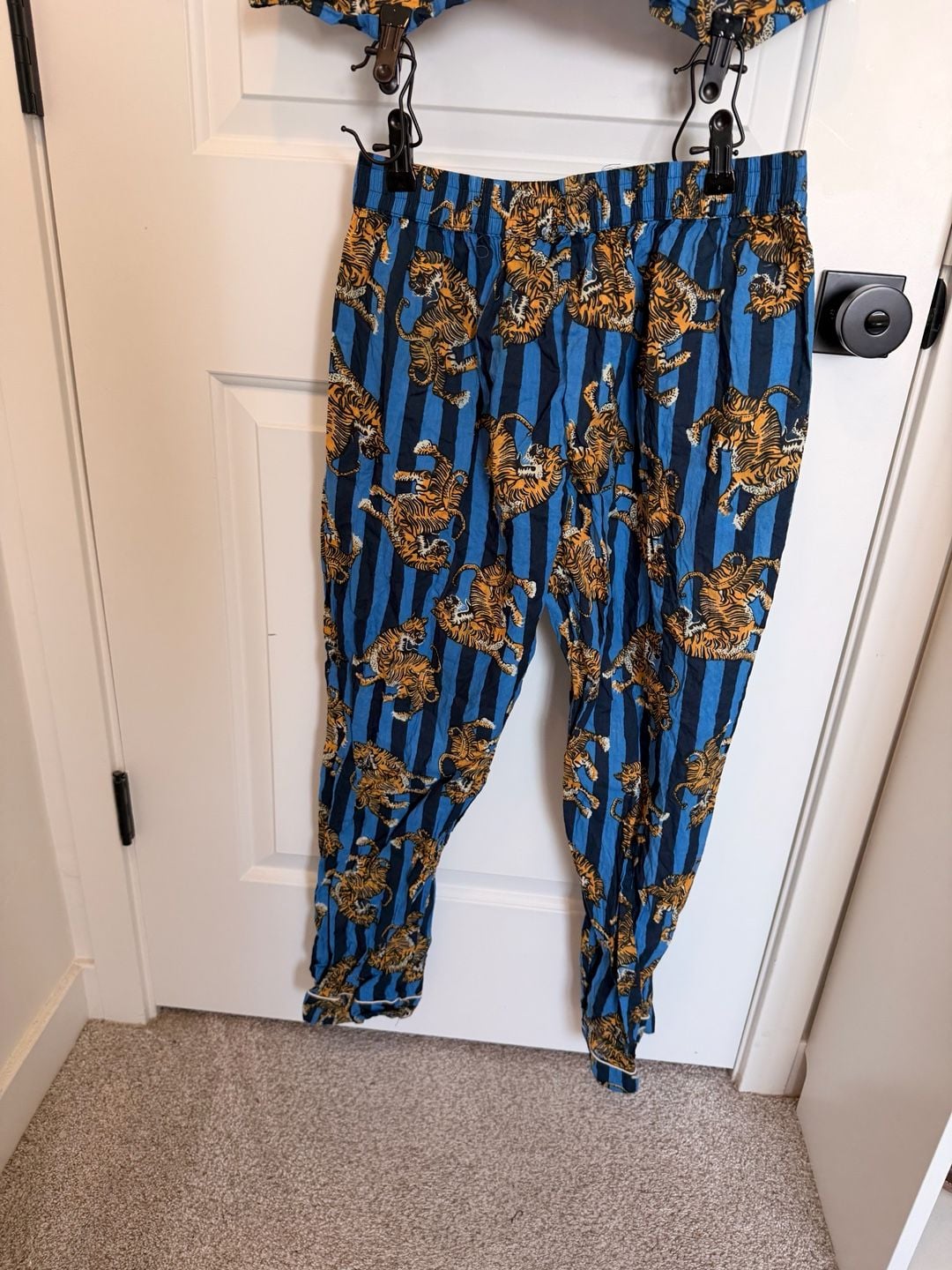 Cute Fun Tiger Print Cotton PJs 2-Piece Pajama Set 8