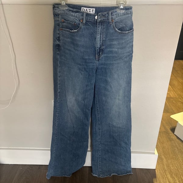 DAZE Denim High-Rise Wide-Leg Jeans Size 27