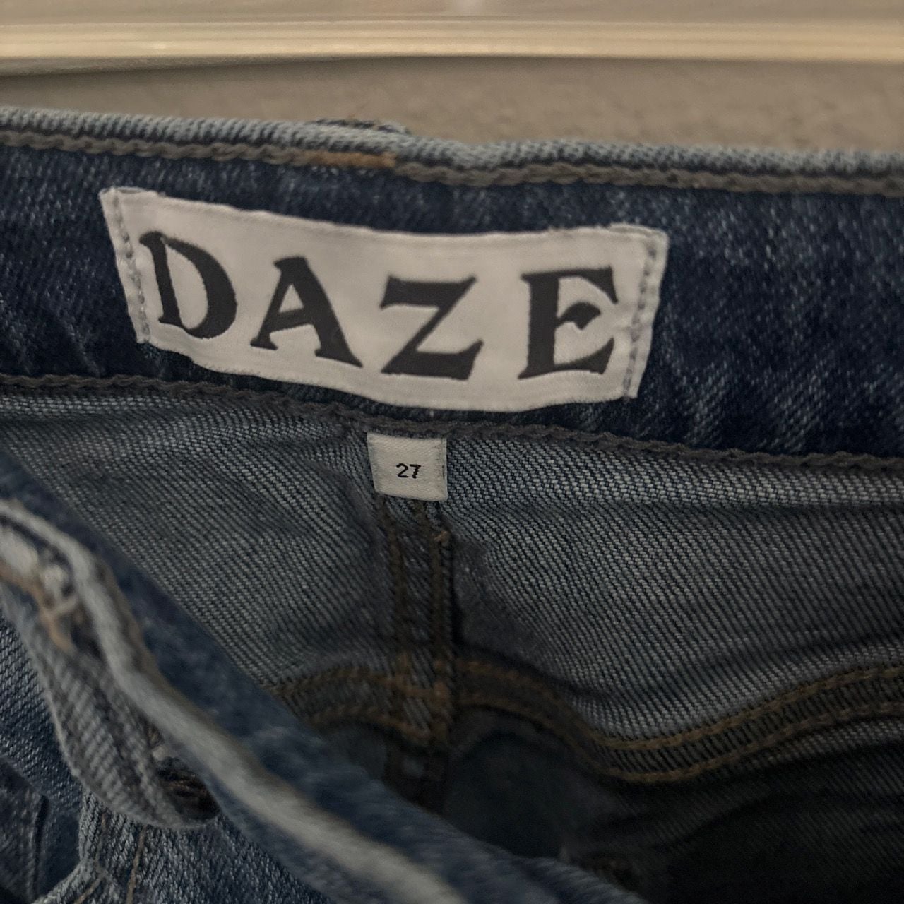 DAZE Denim High-Rise Wide-Leg Jeans Size 27 3