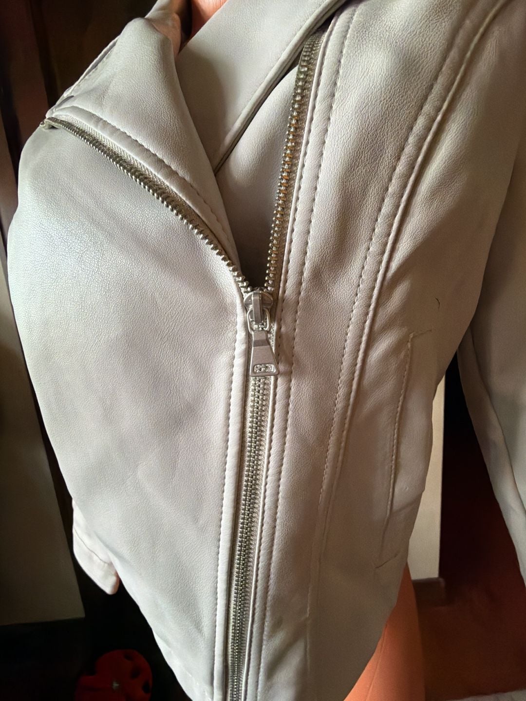 Express Women's Faux Leather Moto Biker Jacket, Size Medium 6