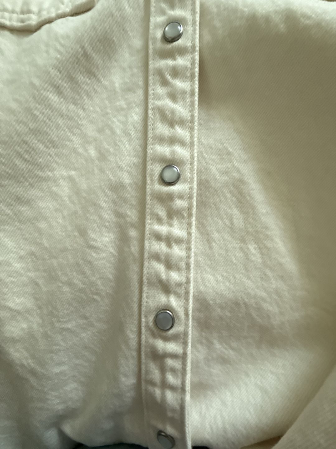 Levi's Women's Dorsey Western Shirt in Off-White XS oversized NWOT 6