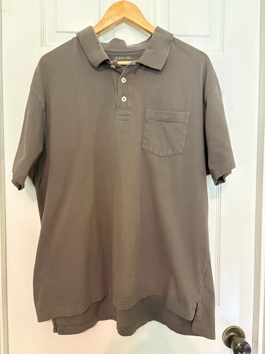 GUC St. John's Bay Short Sleeve Cotton Jersey Polo Shirt with Chest Pocket, XL 2