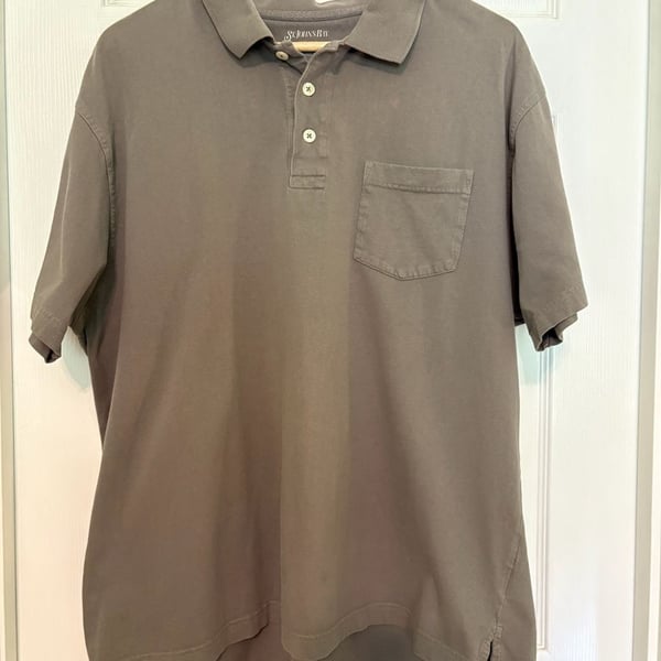 GUC St. John's Bay Short Sleeve Cotton Jersey Polo Shirt with Chest Pocket, XL
