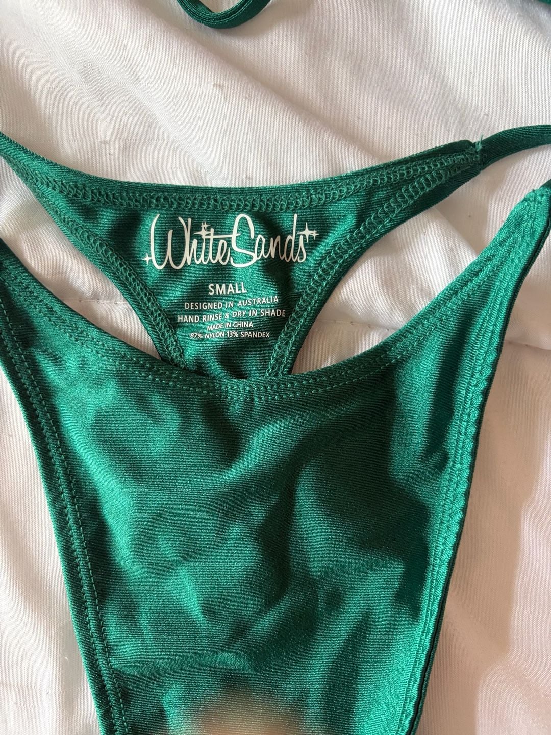 White Sands Australia Emerald Green Bikini Set 3