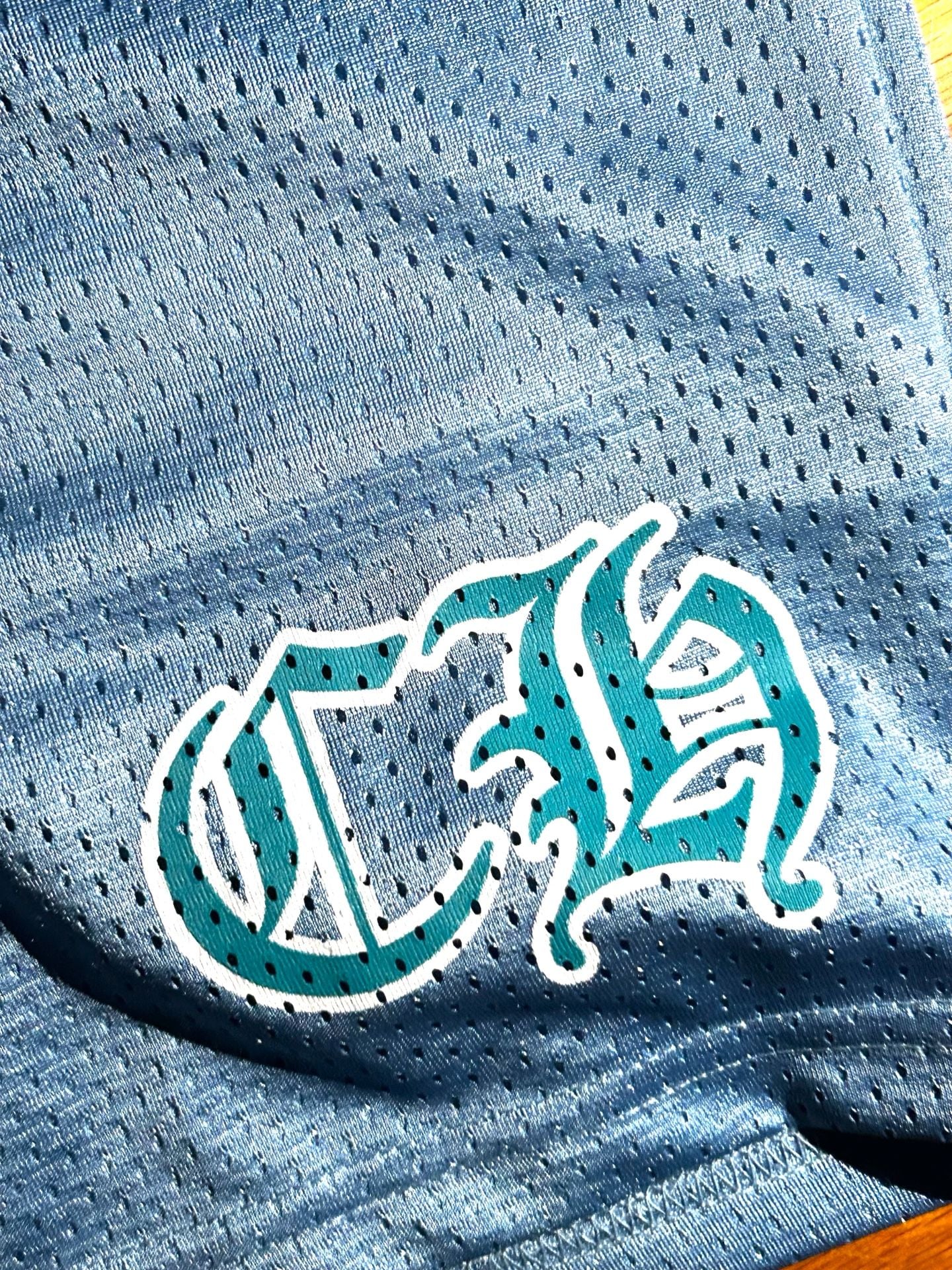 Chrome Hearts Mesh Stadium Jersey and Shorts Set in Light Blue 7