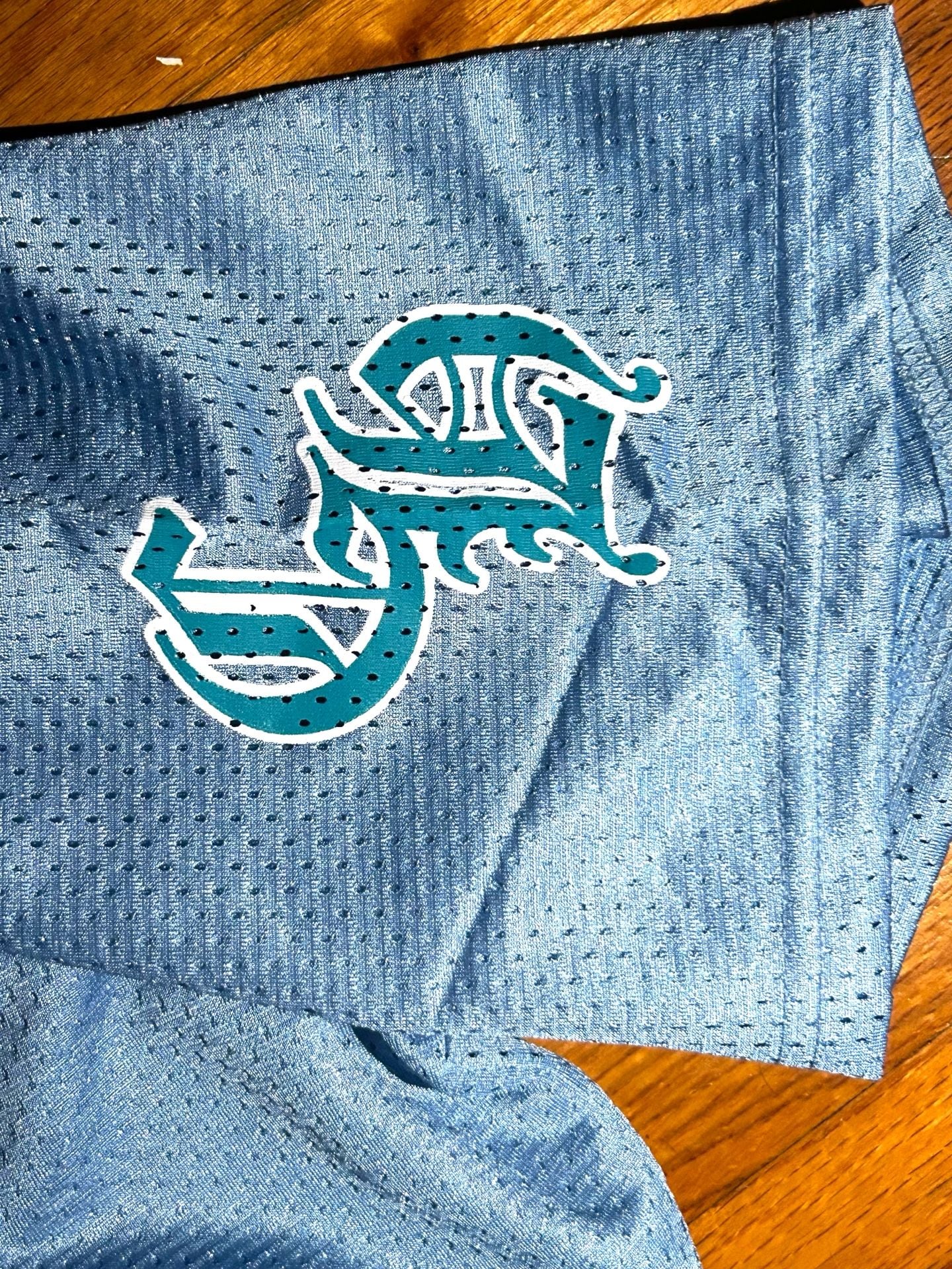 Chrome Hearts Mesh Stadium Jersey and Shorts Set in Light Blue 8