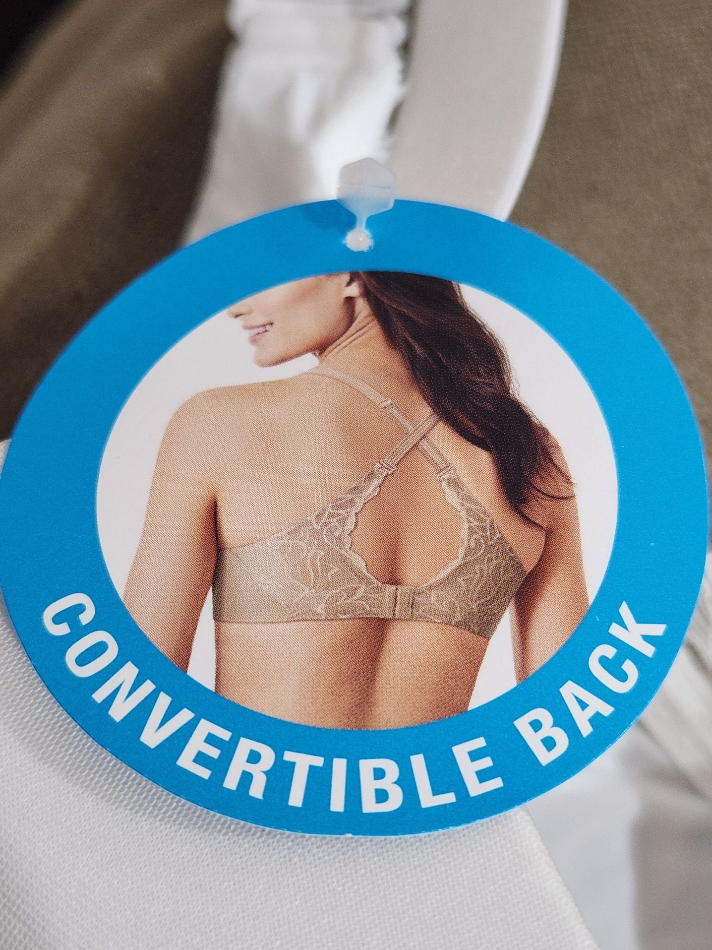 Bali Smoothing Underwire Convertible Back Bra, Style DF6580, White, 40DD 4