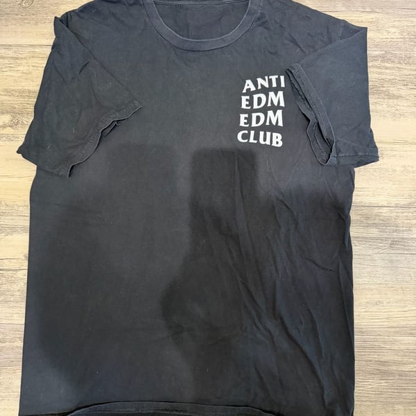Anti EDM Club Black Graphic T-Shirt