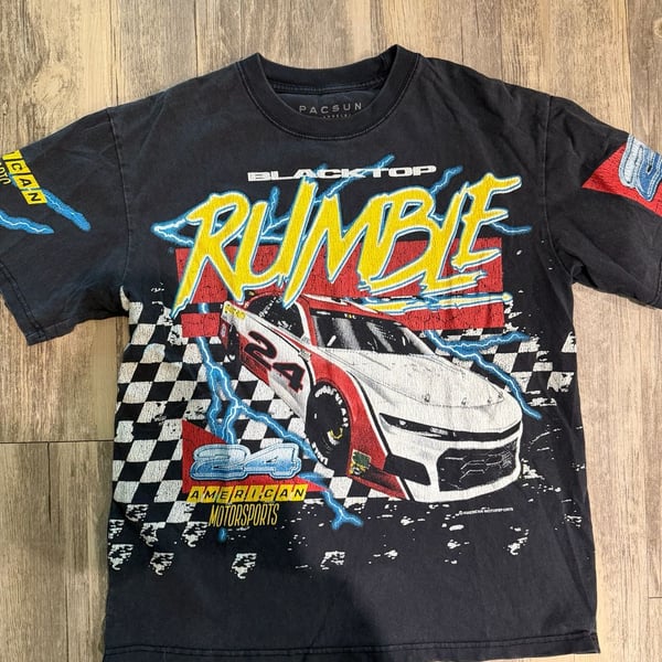 PacSun Blacktop Rumble American Motorsports Racing Graphic T-Shirt