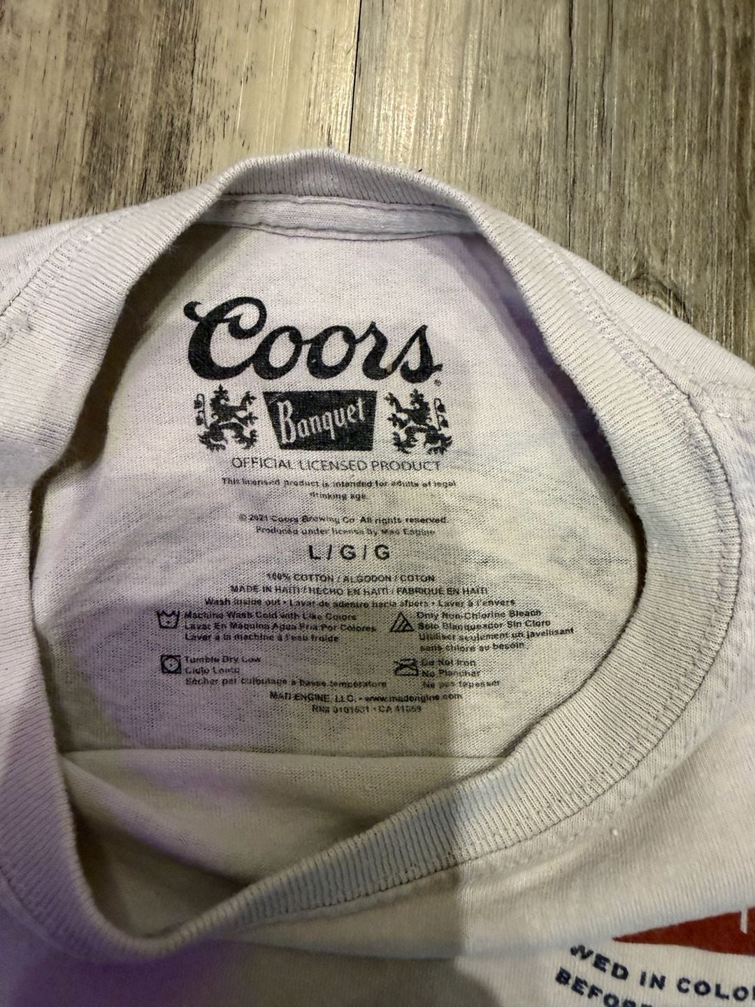 Coors Banquet Beer Official Licensed Graphic T-Shirt 4