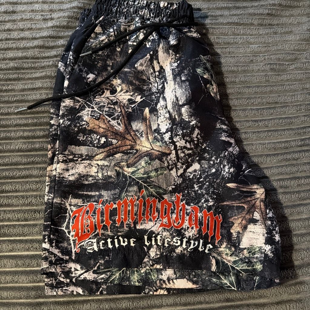 Birmingham Active Lifestyle Tree Camo Mesh Shorts 3