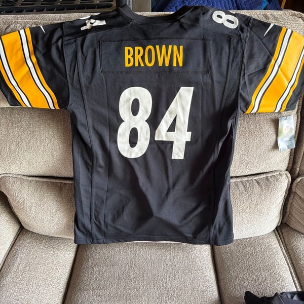 Nike Pittsburgh Steelers Antonio Brown #84 On-Field Youth Jersey, Black