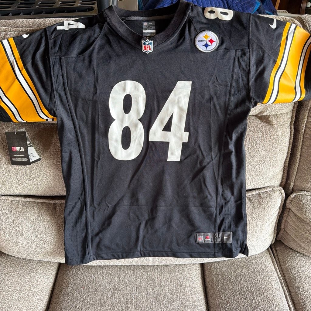 Nike Pittsburgh Steelers Antonio Brown #84 On-Field Youth Jersey, Black 3