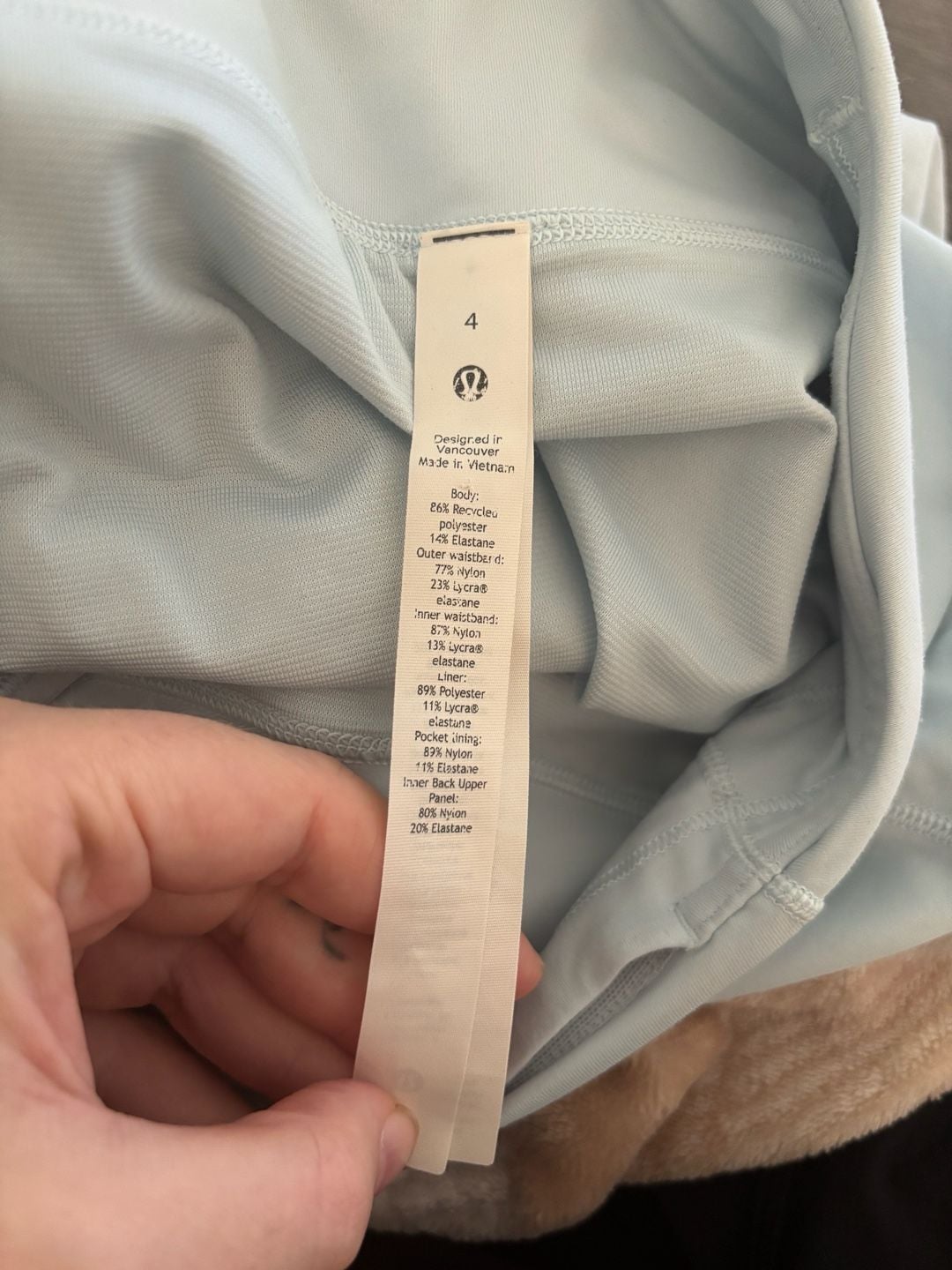 Lululemon Speed Up High-Rise Lined Short Light Blue 5