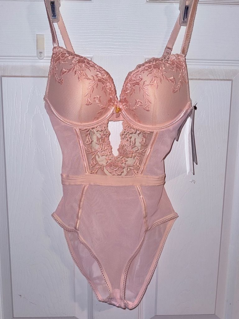 Floral Lace Mesh Teddy Bodysuit 2