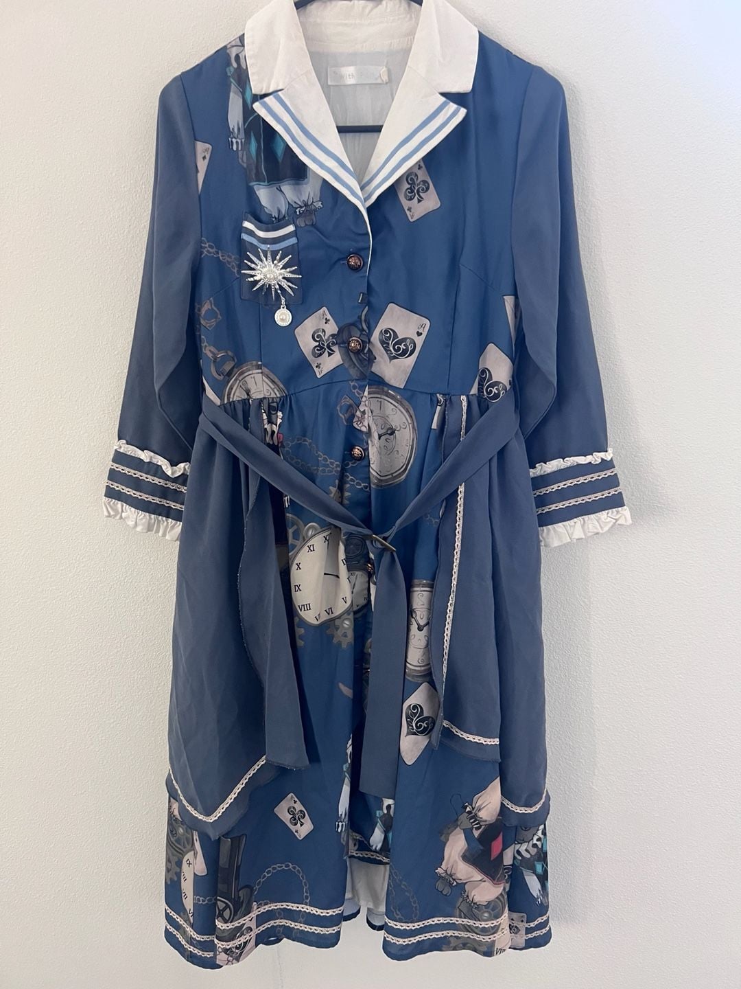 Rabbit Casual Lolita OP Dress Jacket Alice Theme size S vintage indie design 4